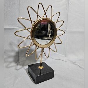 Brewster Gold Marble Celestial Small Mirror Sun Burst Whimsy Fairycore Decor